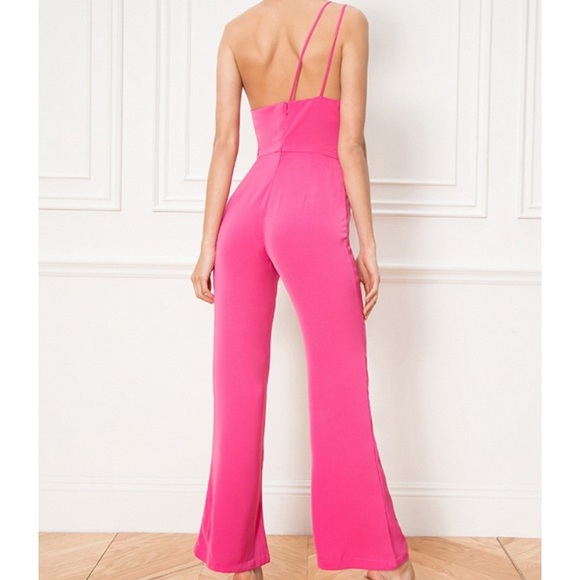 NWOT Superdown Pink Anouk Cutout Jumpsuit XL - Picture 2 of 6